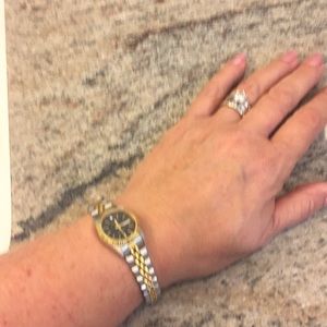 Seiko Jewelry - Black and gold watch Seiko Jewelry - Black and gold watch